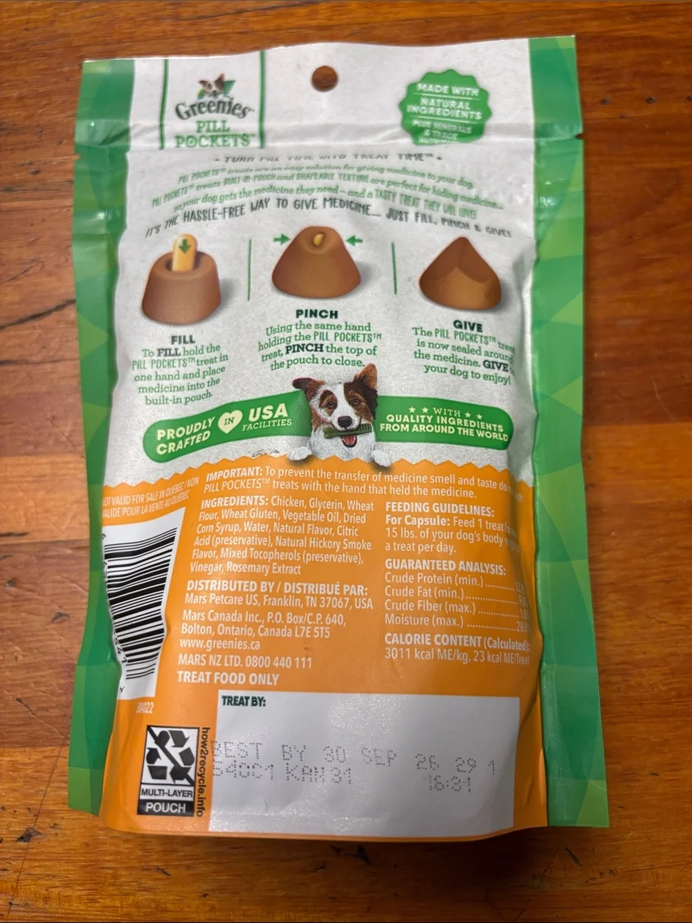 Pill Pockets Chicken Flavor Capsule Size - Brown/Orange
